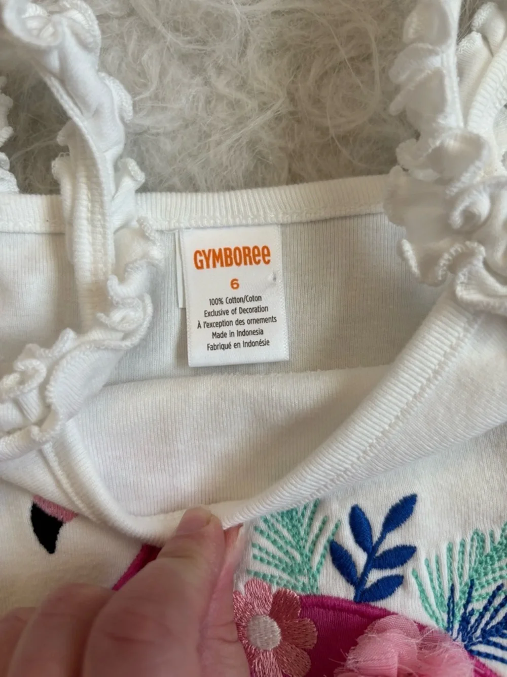 Gymboree Girls’ Pink Flamingo & Embroidered Florals Summer Set